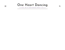 Tablet Screenshot of oneheartdancing.com